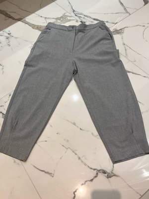 Zara gray high-waisted pants XL like new, office style