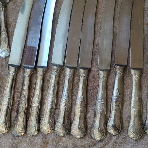 Alfred Pollak silver-plated cutlery set, 45 pieces