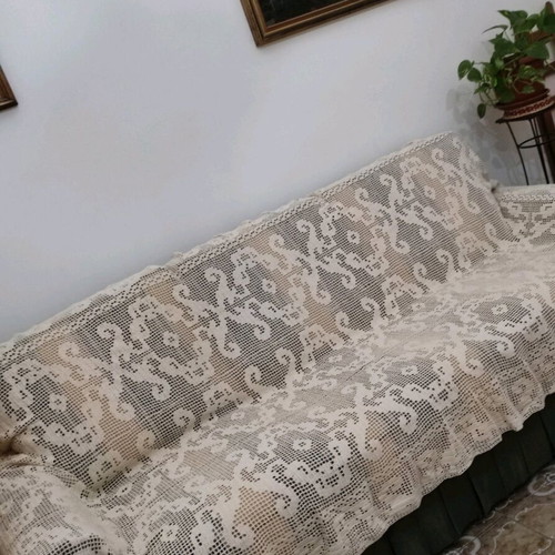 Κουβερτούρα για καναπέ νέα, χειροποίητη από καθαρό βαμβάκι 190x300 εκ.