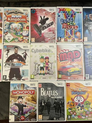 Nintendo Wii games like new, pack of 13