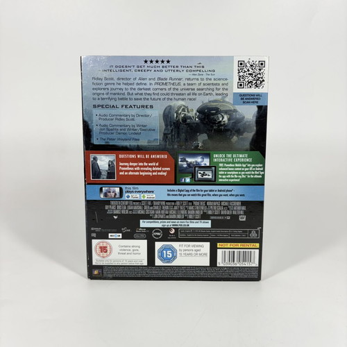 Prometheus Blu-ray like new with English subtitles and slipcase