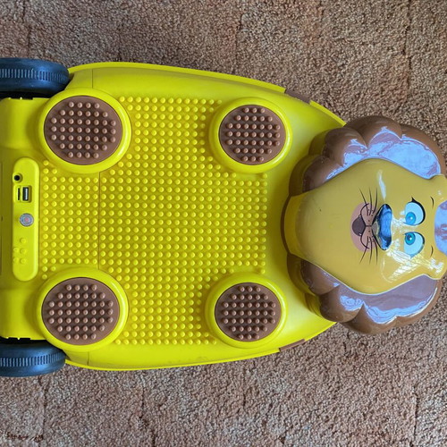 Children's Lion Trolley Suitcase with Bluetooth and MP3, new, yellow