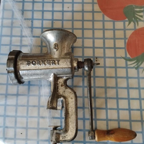 Vintage Porket meat grinder used from Czechoslovakia