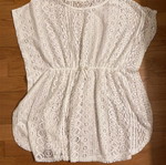 Children's caftan white, like new, for ages 10-12