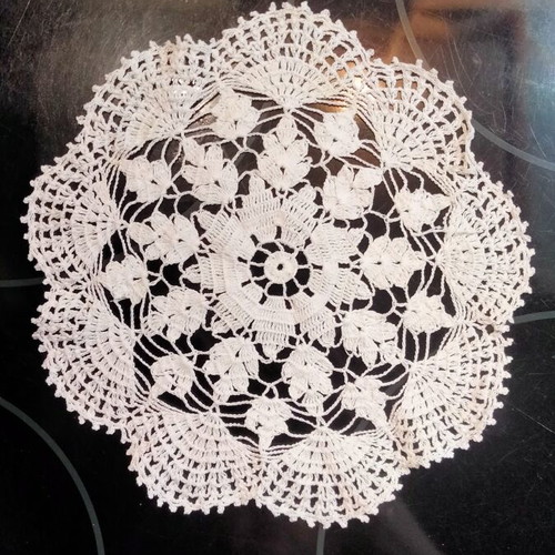 Vintage Handmade Crochet Doilies Set of 4 White like new