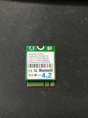 WiFi AC + Bluetooth 4.2 M.2 (RTL8821CE) for Laptop like new