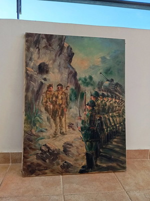 Πίνακας ζωγραφικής μεταχειρισμένος, ελαιογραφία σε καμβά, Νίκος Παπαδόπουλος 60x80