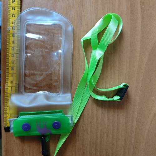Camel Waterproof Phone Case with Neck Strap used