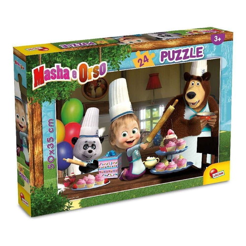 Puzzle Plus Masha and the Bear Let's Learn All Together 24 pieces new