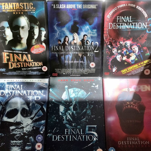 Final Destination DVD collection used, parts 1-6 with English subtitles