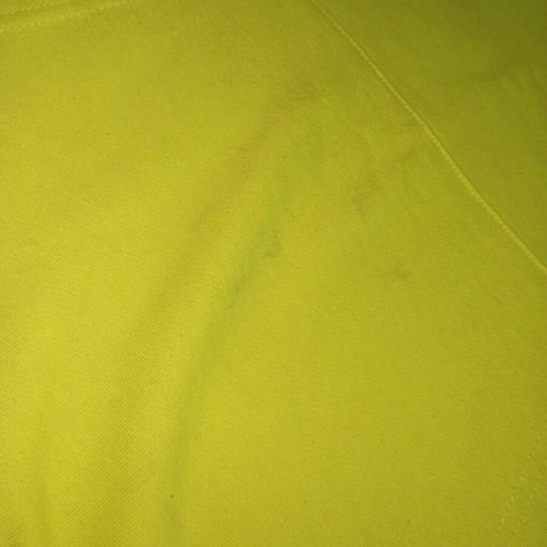 Men's short-sleeve neon yellow/green hoodie medium used
