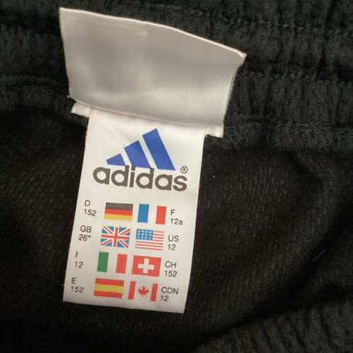 Adidas kids shorts new, size 12, black with pockets