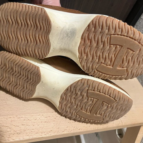 Hogan Interactive sneakers used, brown leather, size 36.5 (EU38)