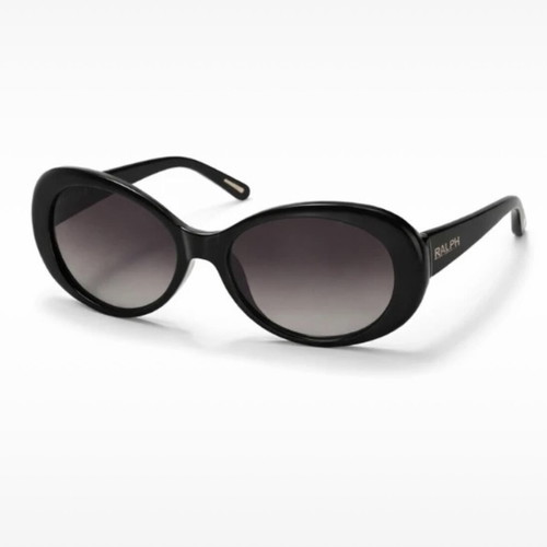 Ralph Lauren Vintage Oval Sunglasses used, black with original case