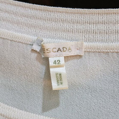 Escada women's short-sleeve top like new, white, size XL