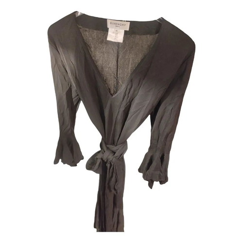 Givenchy Whimsy long black dress like new with asymmetric sleeves