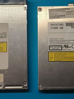 SATA DVD writers μεταχειρισμένα, 2 εσωτερικά για notebooks λειτουργικά