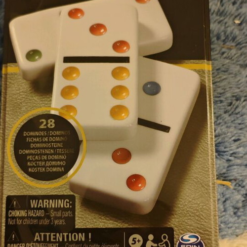 Dominoes board game new in metal travel size box