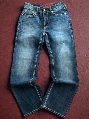 Rock & Roll Denim Double Barrel Straight jeans used, poor condition