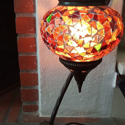 Glass table lamp like new from Istanbul