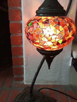 Glass table lamp like new from Istanbul