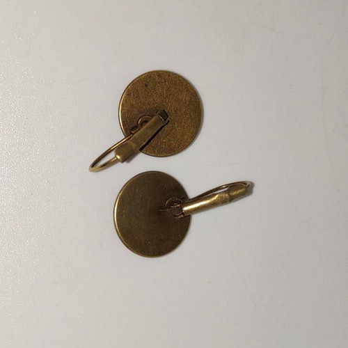 Vintage Boho Earrings bronze with Tree of Life like new