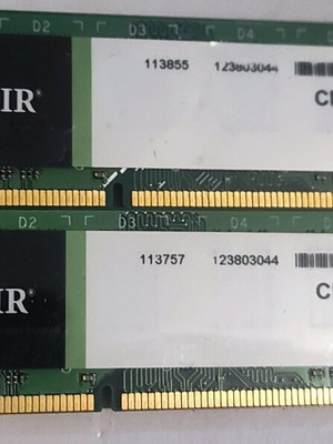 Corsair 2 x 4GB DDR3 PC10600 RAM used