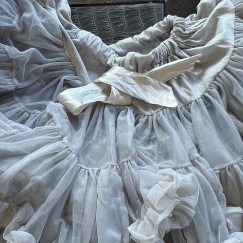 Angels Face Tutu skirt like new, age 4-6, silver