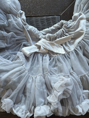 Angels Face Tutu skirt like new, age 4-6, silver