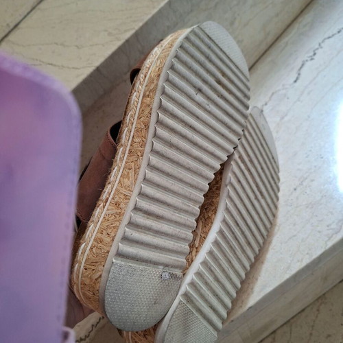 Doca sandals brown size 38 like new genuine leather