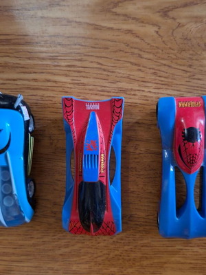 Spider-Man Marvel collectible metal toy cars set of three used