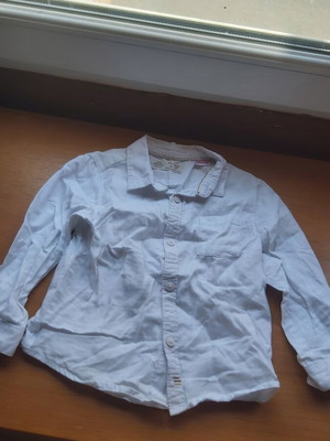 Zara children's long-sleeve shirt size 18/24 months like new, white