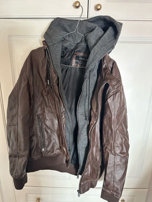 Zara men's bomber jacket used brown XL