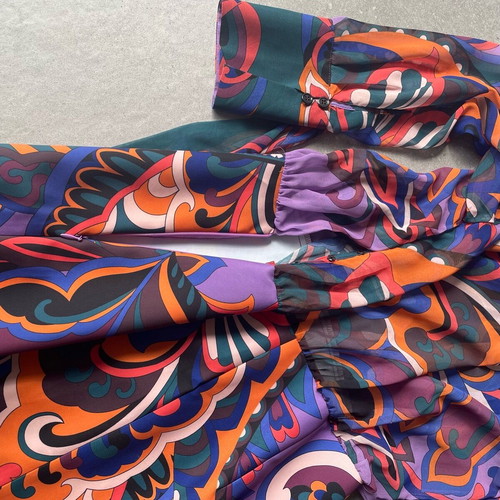 Zara short printed dress new, size M, multicolor