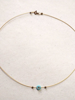 Necklace with evil eye like new, turquoise