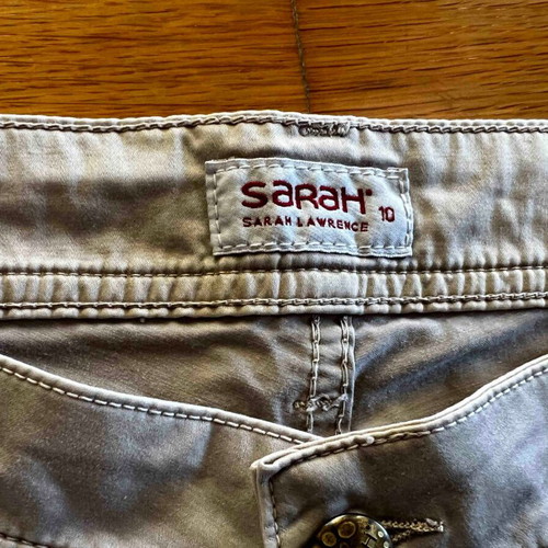 Sarah Lawrence Capri Pants, beige, size 10