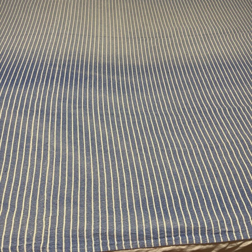 Summer cotton throw used, white and blue