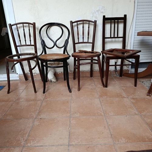 Thonet style Viennese chairs, set of 5
