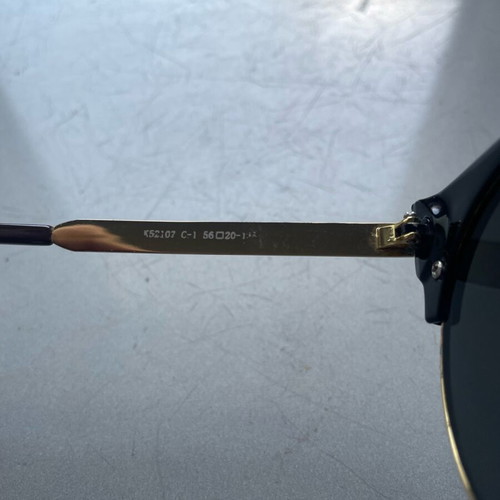 Sunglasses cat eye style like new, black and gold