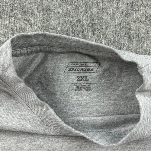 Dickies men's grey long sleeve pocket t-shirt 2XL oatmeal