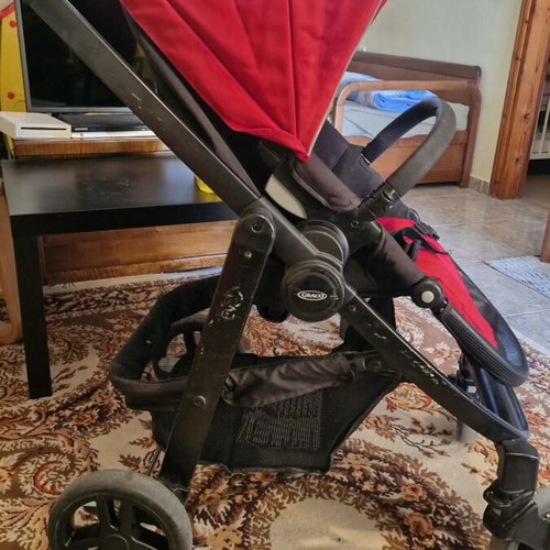 Graco stroller three-in-one used with carrycot and bassinet