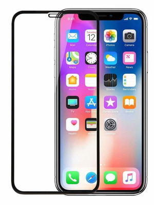 TechWave 5D Full Glue Tempered Glass for Apple iPhone XR / 11 black new