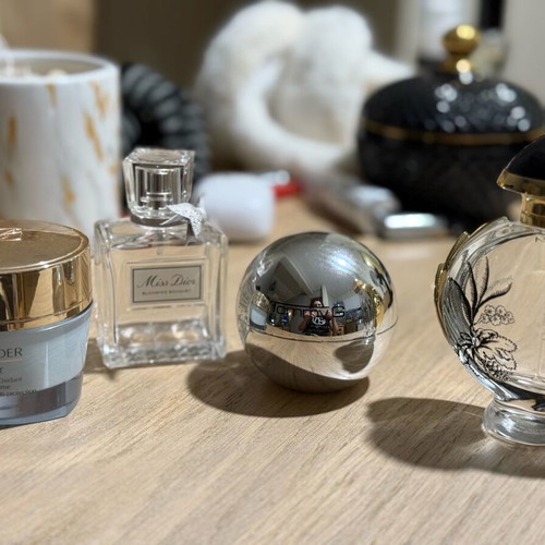Various empty bottles used, all together