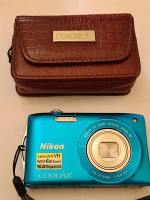 Nikon Coolpix S3300 digital camera used without charger