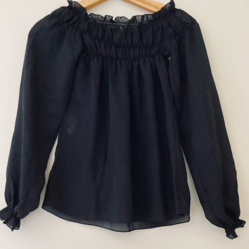 Black Off-Shoulder Zara Blouse like new