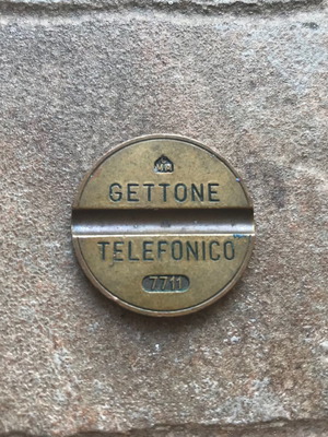 Gettone Telefonico 7711 CMM μεταχειρισμένο, μπρούντζινο τηλεκάρτα Ιταλίας
