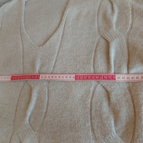 Massimo Dutti wool oversized sweater beige like new, size M-L