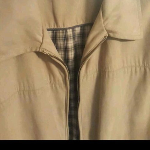 Camel jacket like new, size L, versatile for all occasions