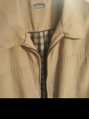 Camel jacket like new, size L, versatile for all occasions