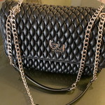 Byblos bag quilted double chain like new